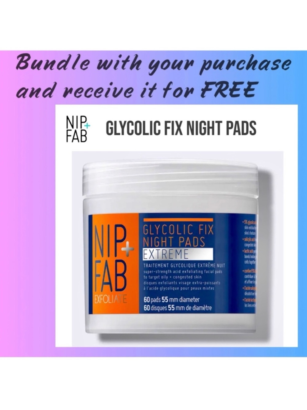 NIP+FAB Glycolic Pads